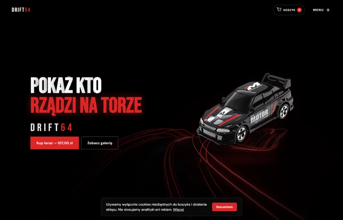 Podgląd strony DRIFT64